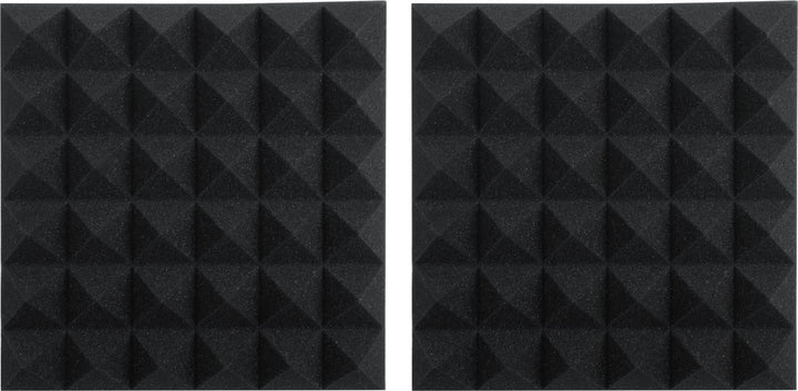 Gator Acoustic Foam Pyramid Panels 2\" 12x12 Charcoal 8-pack (GFW-ACPNL1212PCHA-8PK) 2