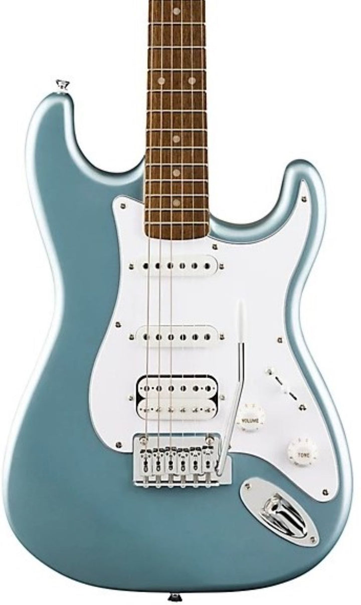 Squier Affinity Series Stratocaster Junior HSS Electric Guitar - Ice Blue Metallic