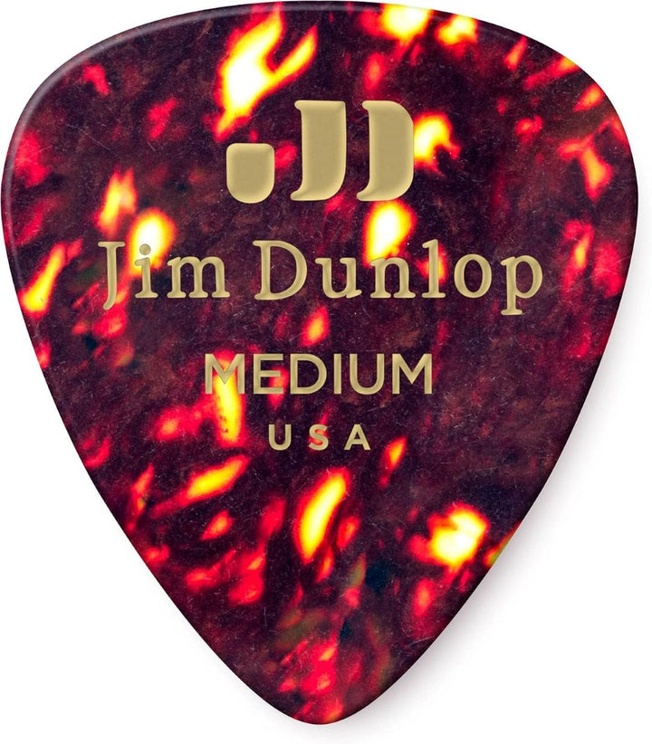 Dunlop Celluloid Tortoise Shell Pick Pack (12-Pack) - Medium