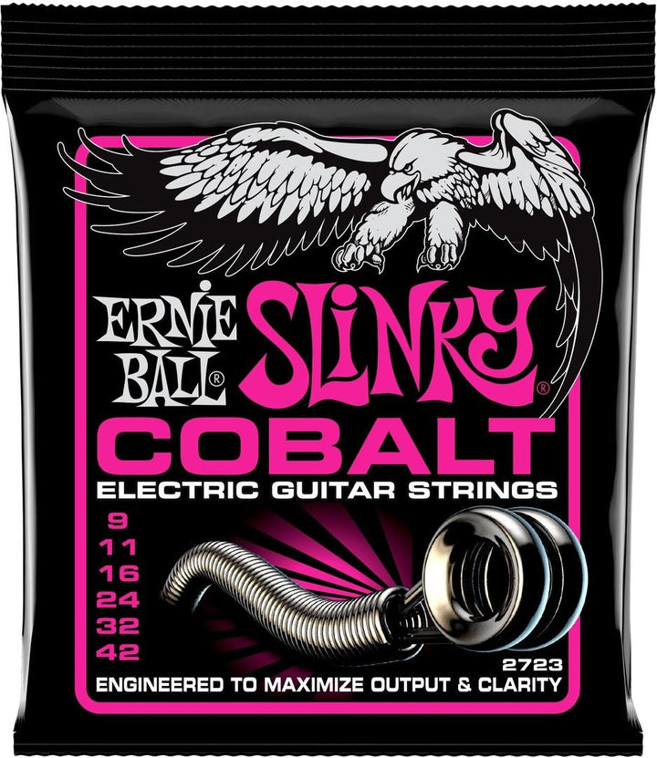 Ernie Ball 2723 Cobalt Super Slinky Electric Guitar Strings (9-42)
