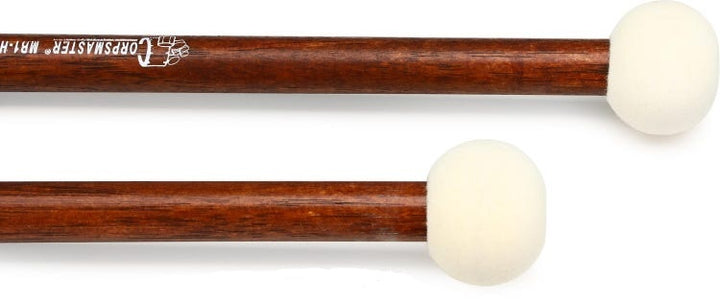 Vic Firth Corpsmaster Bass Drum Mallets - Small Head (Hard)