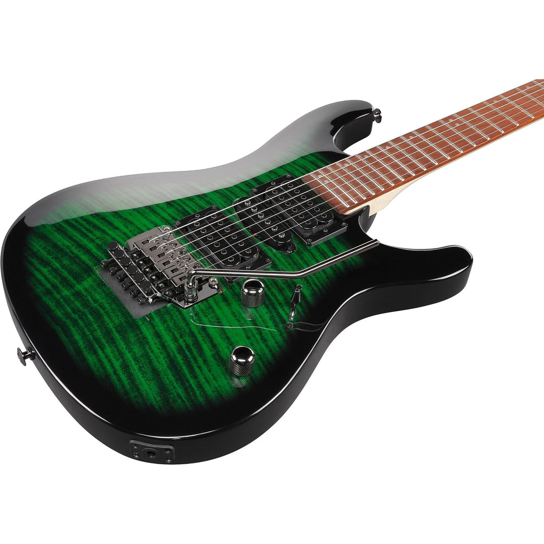 Ibanez KIKOSP3TEB Kiko Loureiro Signature Electric Guitar Transparent Emerald Burst 2