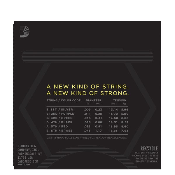 D'Addario NYXL Electric Super Light Top Regular Bottom 09-46 3