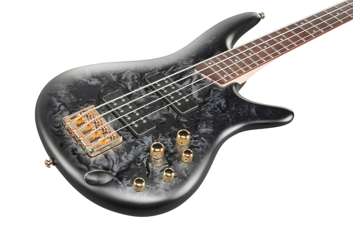 Ibanez SR300EDXBZM Standard Bass Guitar - Black Ice Frozen Matte