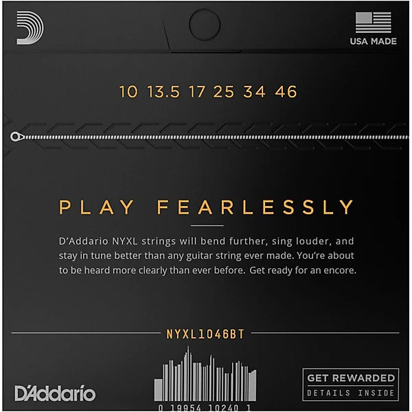 D'Addario NYXL Balanced Tension 10-46 Electric Guitar Strings - Regular Light