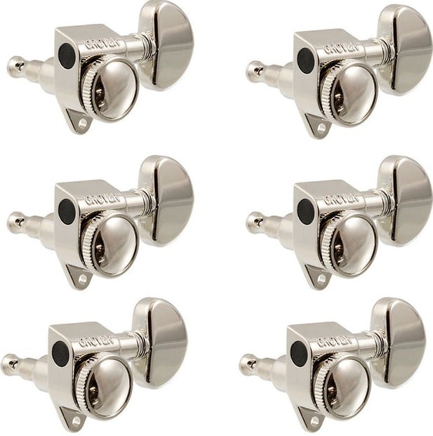 Grover 502 Series 3x3 Locking Tuners - Nickel