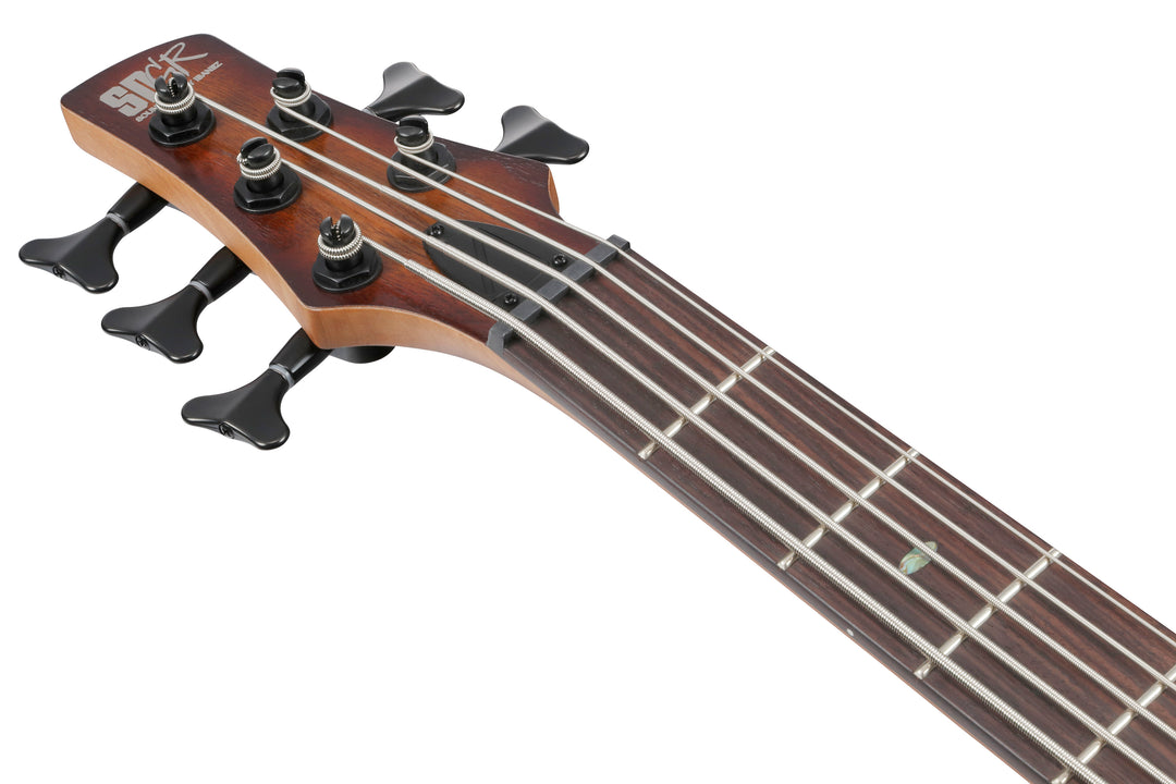 Ibanez SR505AMHL SR Standard 5-String Electric Bass Mahogany Brown Burst Low Gloss