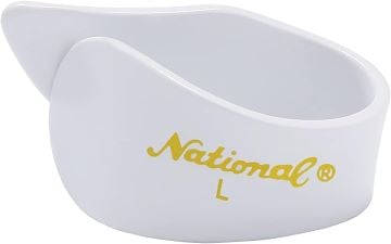 National NP8W-04 Large Celluloid Thumb Picks - White (4 Pack)
