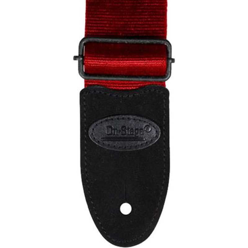 Onstage GSA20RD Seatbelt Guitar Strap (Red)