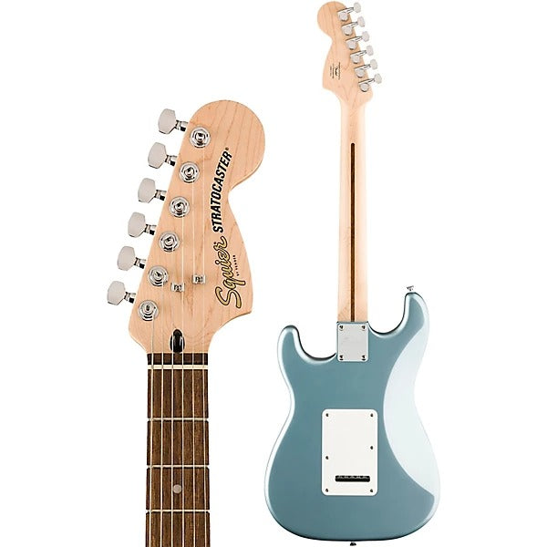 Squier Affinity Series Stratocaster Junior HSS Electric Guitar - Ice Blue Metallic 4