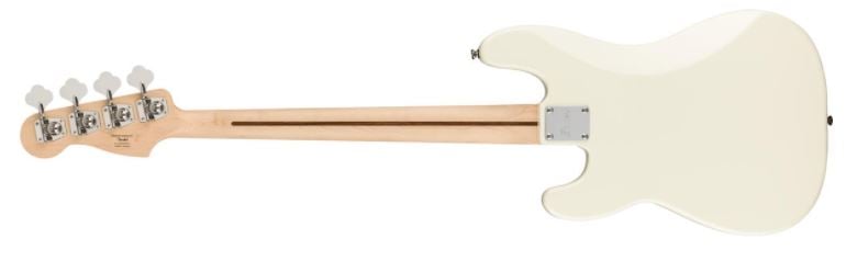 Squier Affinity PBASS PJ Bass Guitar Maple Neck Olympic White No Case 5