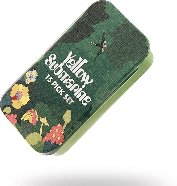 D'Addario Beatles Yellow Submarine 55th Anniversary Pepperland Woods Guitar Picks - .70mm (15 Pack Tin)