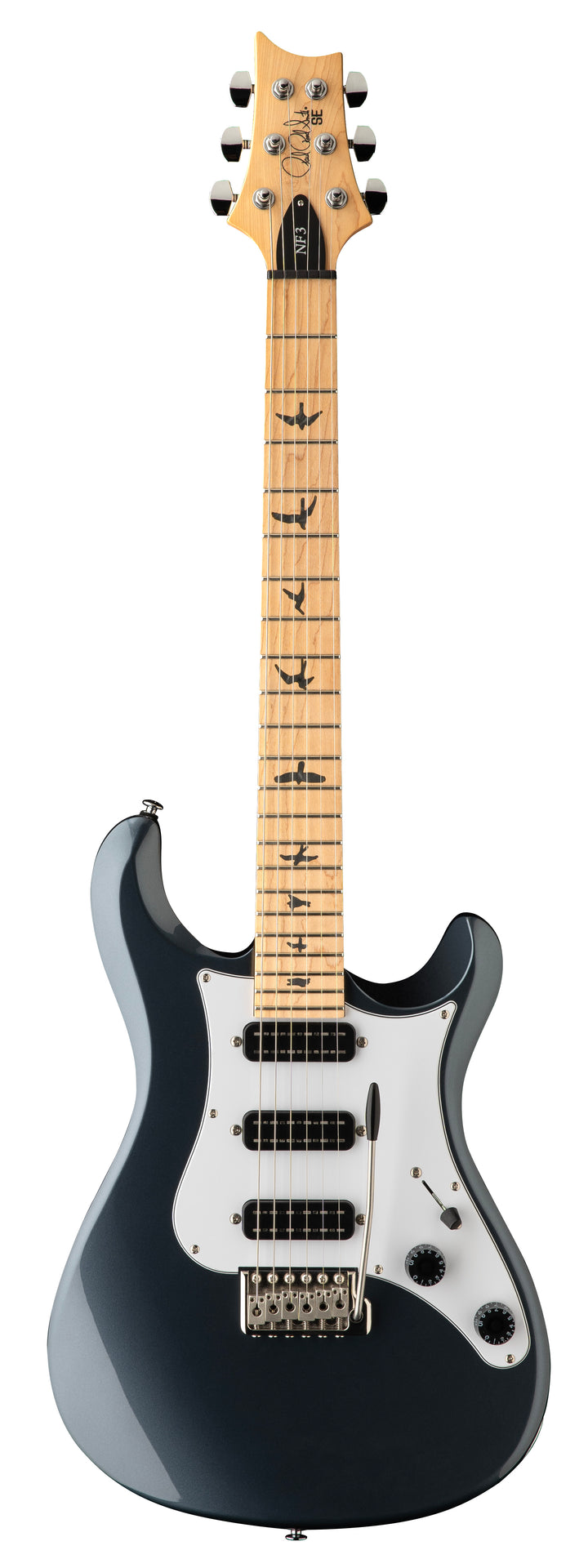PRS SE NF3 Electric Guitar - Gun Metal Grey With Maple Fretboard 6