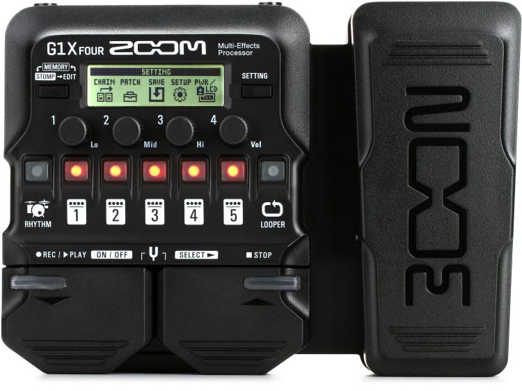 Zoom G1X Four Multi-Effects Processor With Expression Pedal