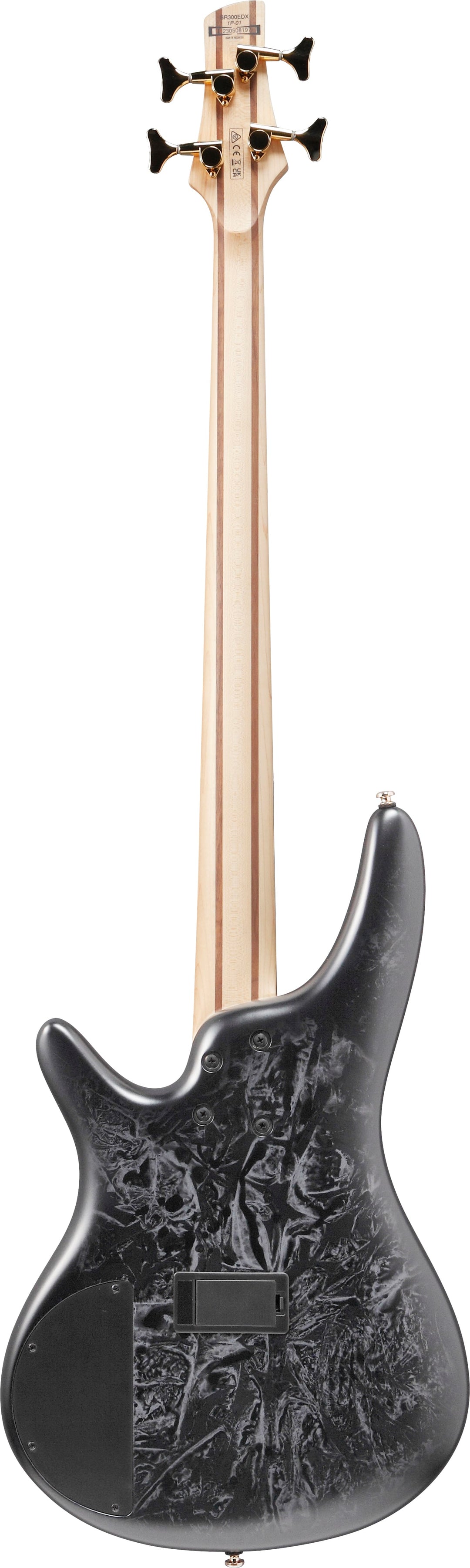 Ibanez SR300EDXBZM Standard Bass Guitar - Black Ice Frozen Matte 6