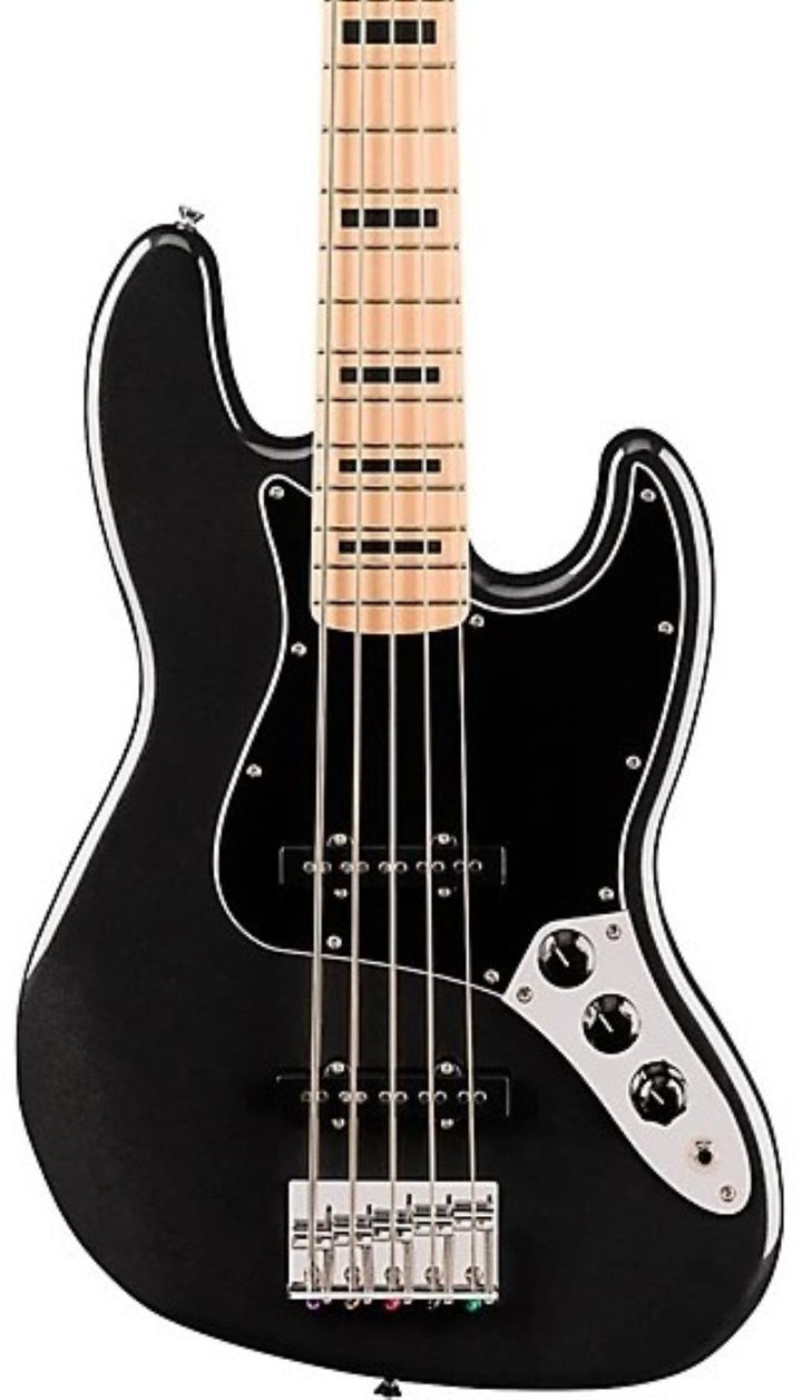 Squier Affinity Series Active Jazz Bass V - Black Metallic