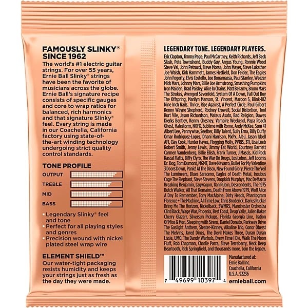 Ernie Ball Turbo Slinky Nickel Wound Electric Guitar Strings - .095-.046 2