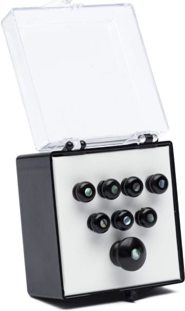 Martin 18APP50 Paua Pearl Ebony Bridge Pin Set - Quantity 8