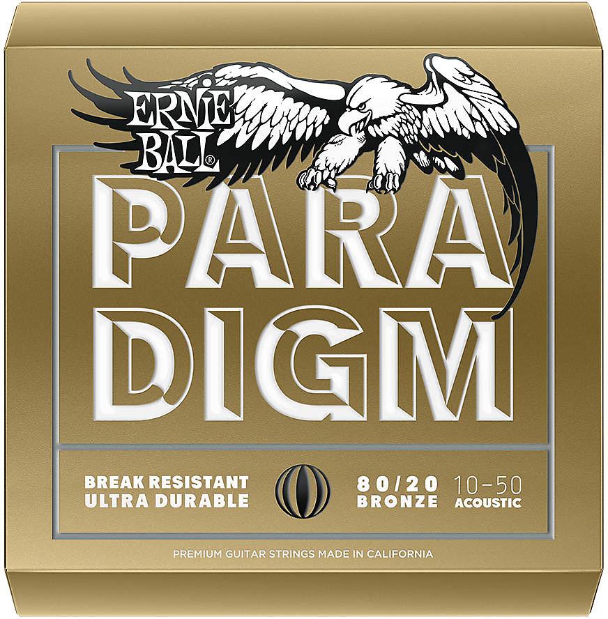 Ernie Ball Paradigm 80/20 Bronze Acoustic Guitar Strings - (.010-.050)