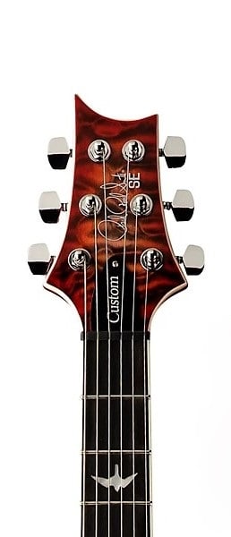 PRS SE Custom 24-08 Quilt Electric Guitar - Charcoal Cherry Burst 6