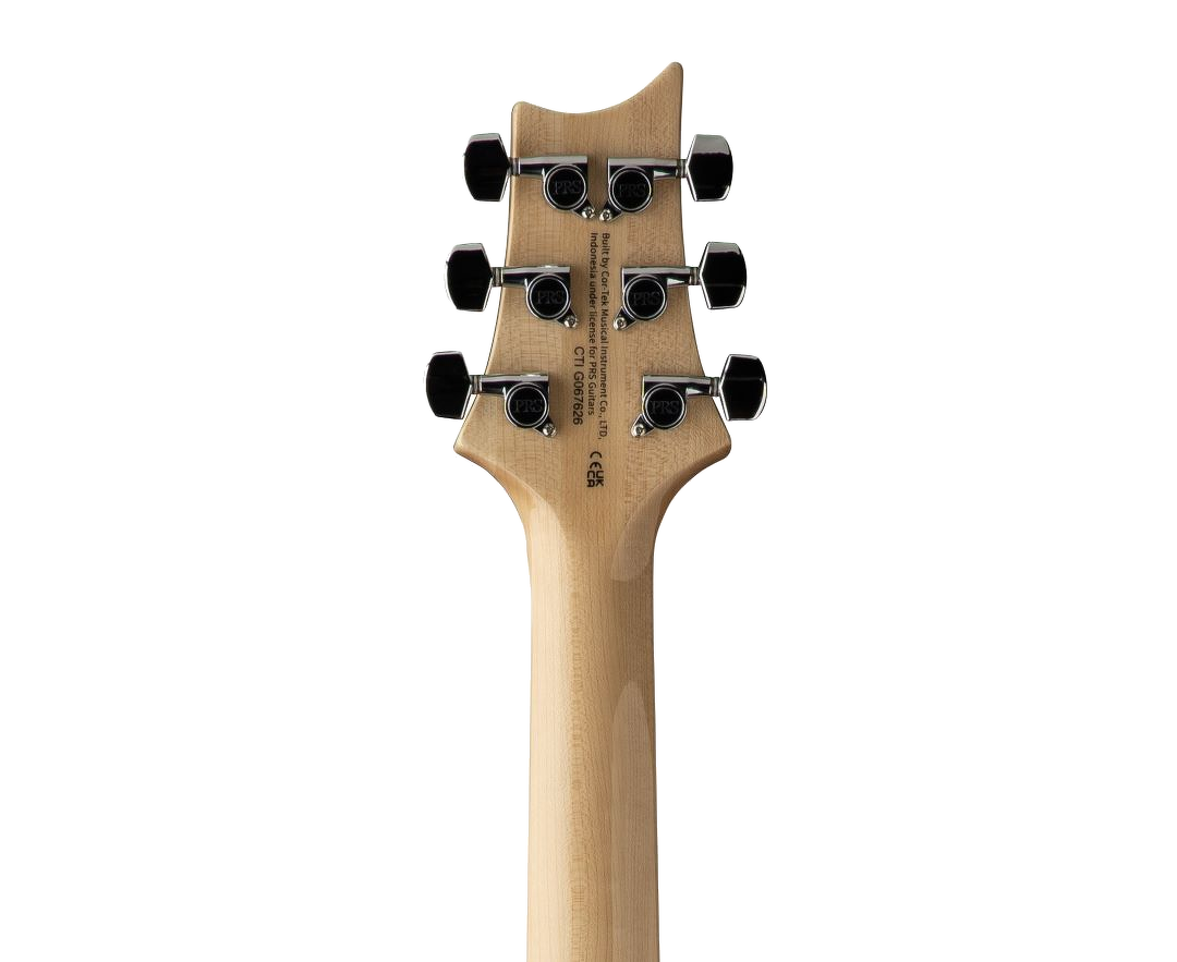 PRS 'Limited Edition' SE Custom 24 Burled Ash Electric Guitar - Lake Blue With Natural Back 2