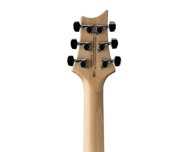 PRS 'Limited Edition' SE Custom 24 Burled Ash Electric Guitar - Lake Blue With Natural Back 2