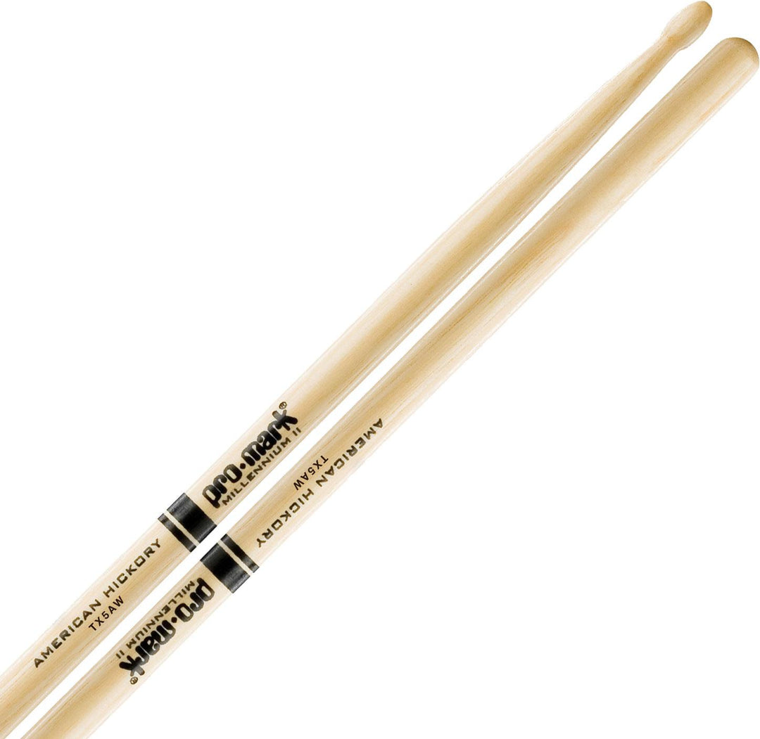 Promark American Hickory 5A Wood Tip Drumsticks