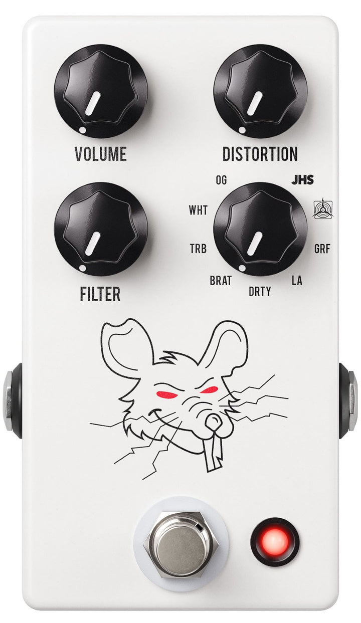 JHS PackRat Distortion Pedal - White