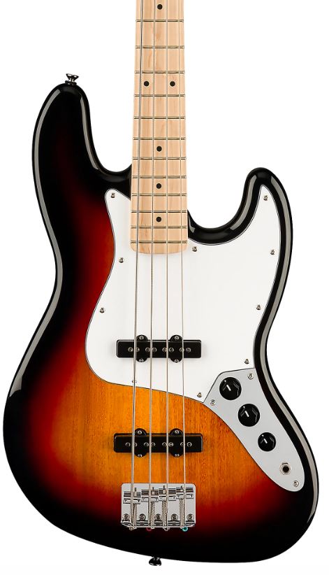 Squier Affinity Jazz Bass Guitar Maple Neck (3 Color Sunburst) - No Case