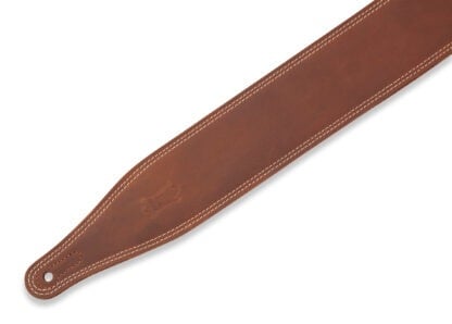Levy M17BDS-BRN 2.5\" Wide Garment Leather Strap - Brown 3