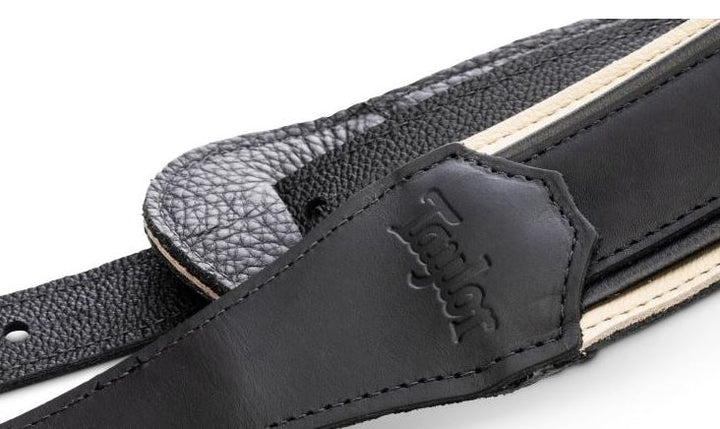 Taylor 4127-25 American Dream Leather Strap (Black With White Trim) 3