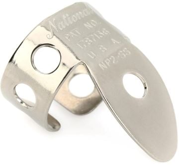 National NP2SS-12 Finger Picks - Stainless Stell (12 Pack)
