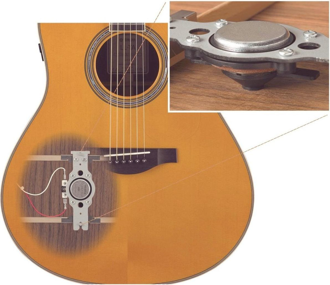 Yamaha LS-TA TransAcoustic Concert Acoustic Electric Guitar - Vintage Tint 3
