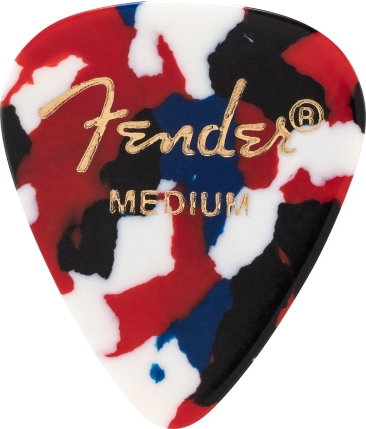 Fender Classic Celluloid Medium Guitar Picks - Confetti (12 Pack) 2