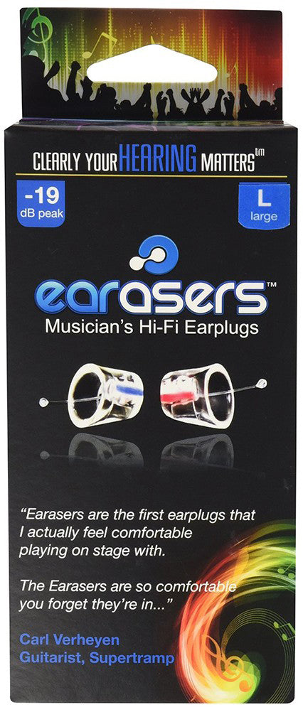 EARasers SB1L Musicians Ear Plugs Large
