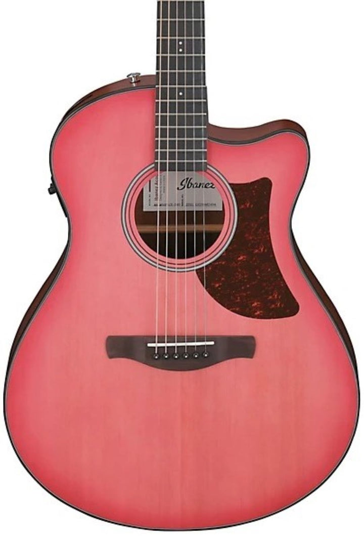 Ibanez AAM50CE Advanced Auditorium Acoustic Electric Guitar - Coral Red Burst
