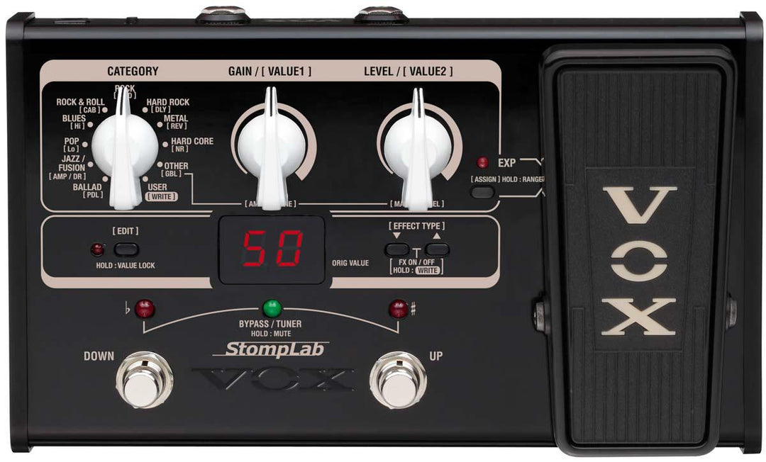 Vox Stomplab IIG Modeling Guitar Effects Processor W/Expression Pedal