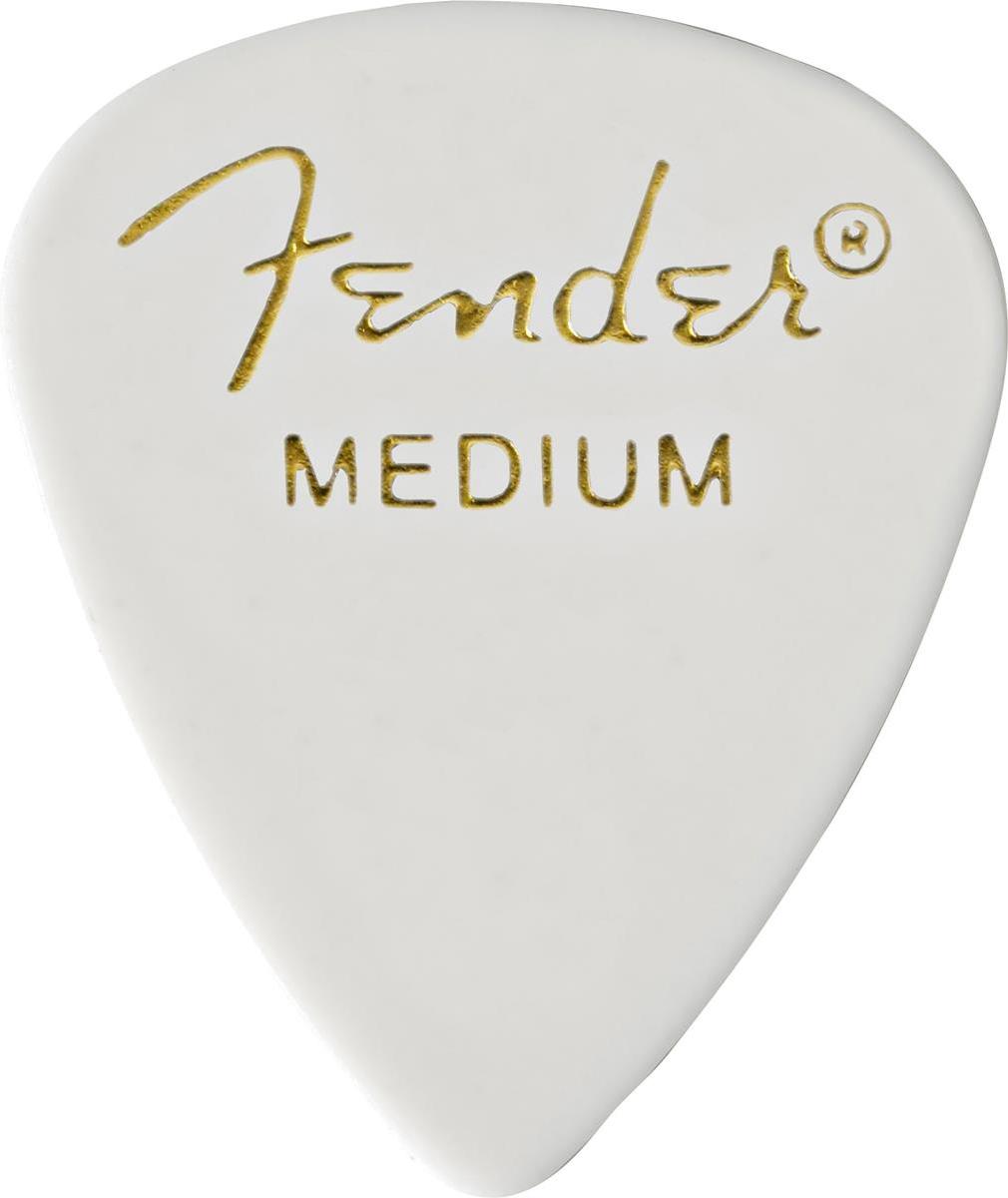 Fender 1 Gross White Medium Picks 351 Shape