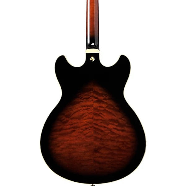 Ibanez Artcore Expressionist AS93QMSP Semi Hollow Electric Guitar - Dark Brown Sunburst
