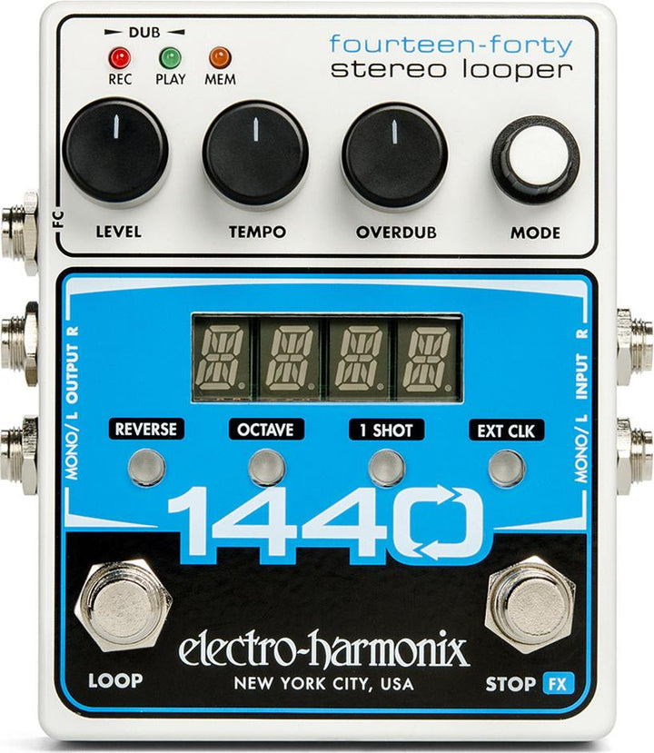 Electro-Harmonix 1440 Stereo Looper Pedal With AC Adapter