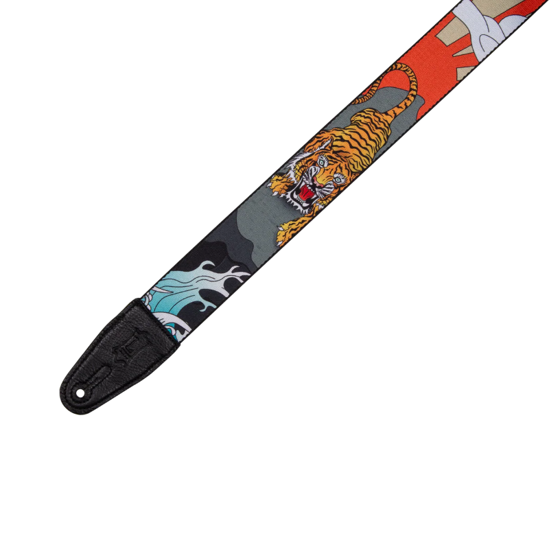 Levys MPD2-124 Polyester Guitar Strap - Tiger 2