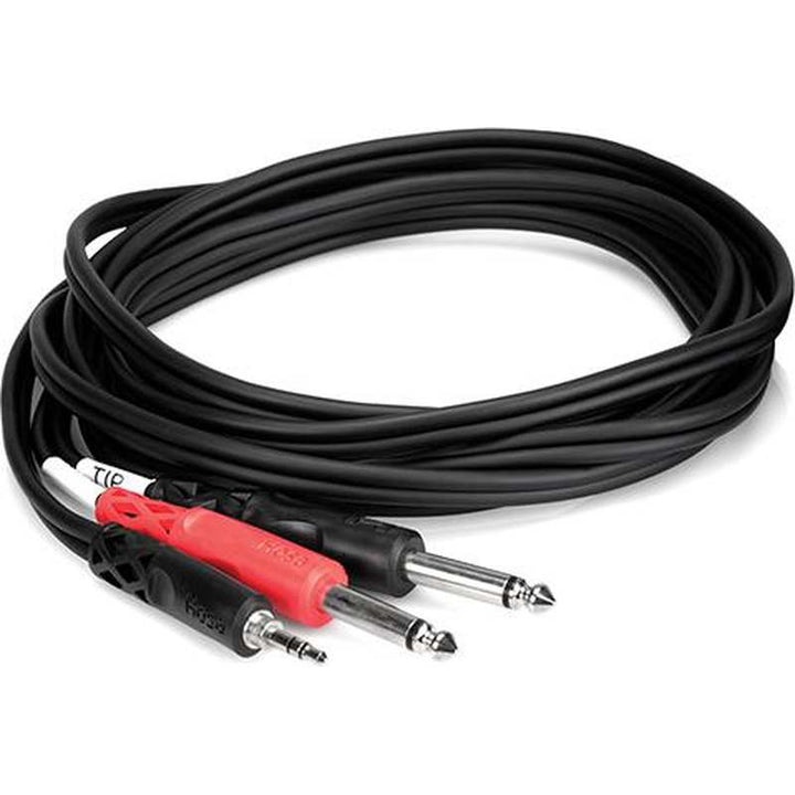 Hosa CMP159 10-ft Cable (3.5mm (Male Stereo) - (2)1/4 (Male Mono))