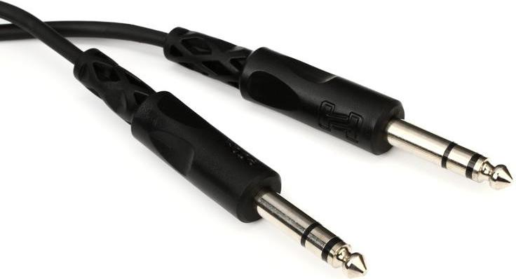 Hosa CSS103 Single 1/4\" Stereo Cable 3'