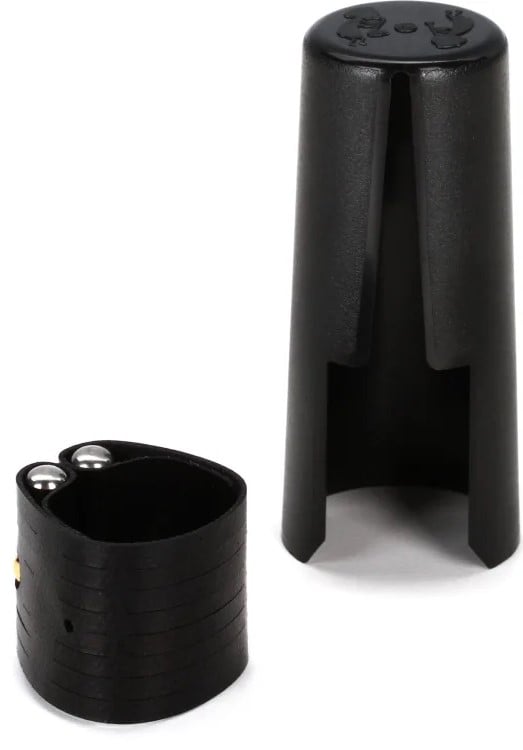 Rovner Dark Ligature and Cap for Rubber Alto Saxophone Mouthpiece - 1RL