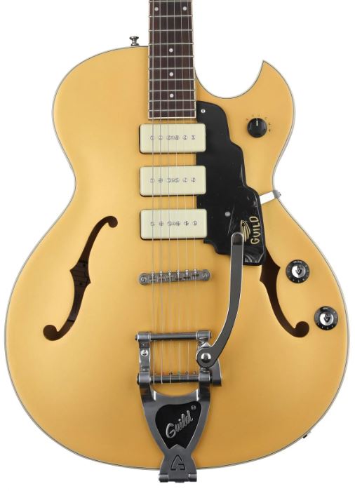 Guild Starfire I Jet 90 with Vibrato - Satin Gold