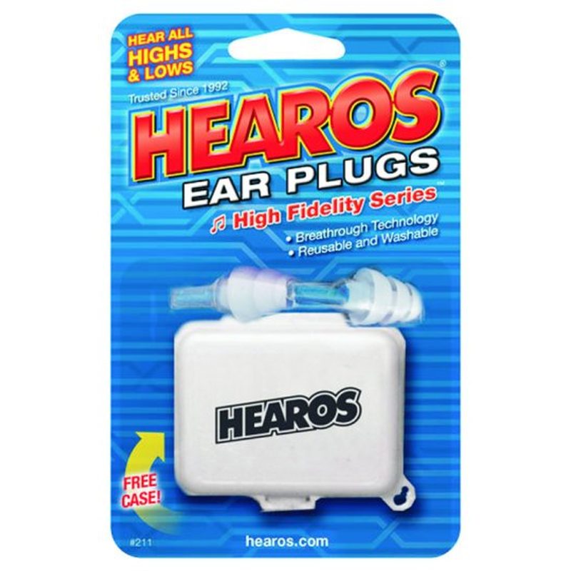 Hearos Hi-Fi Series Earplugs, 1 Pair with Case