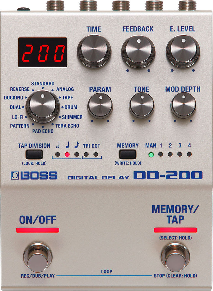 Boss DD-200 Digital Delay Effects Pedal