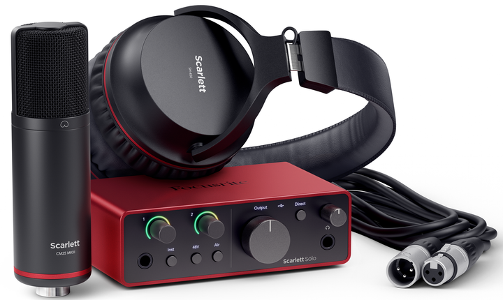 Focusrite Scarlett Solo Studio 4th Gen Recording Bundle