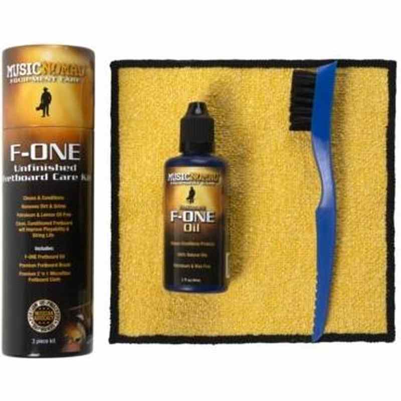 Music Nomad MN125 F-ONE Fretboard Care Kit (Oil,Cloth,Brush)