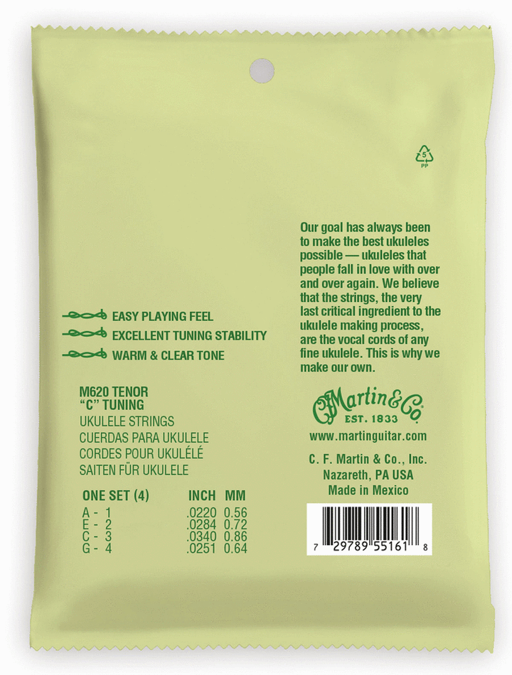 Martin M620 Tenor Ukulele String Set